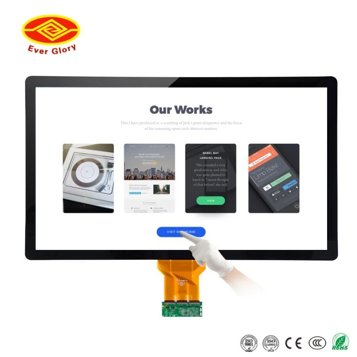31.5 inch industrial touch panel with gloves
